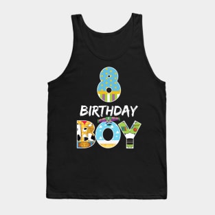 Toy Funny 8th Birthday Story B-day Gift For Boys Kids Tank Top